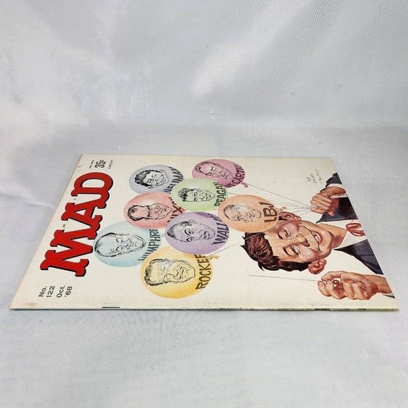 Mad Magazine Issue #122 October 1968 LBJ, Regan, President Edition Norman Mingo - Picture 6 of 8